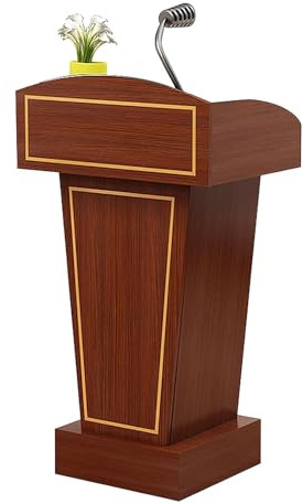 JIANSMZ Lecture Pulpit,Podium Stand Lecterns Floor Standing Podiums with Open Storage Podium Stand Teacher Podiums Reception Desk High Density Board Podiums Has Many uses