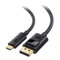 Cable Matters 32.4Gbps USB C DisplayPort 1.4 Kabel 3m Unterstützung 8K 60Hz/4K 240Hz (Thunderbolt 4 zu DisplayPort, Display Port zu USB C Kabel) Schwarz - Funktioniert mit MacBook XPS
