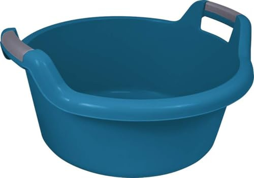 Curver Wäschewanne 27L 53,5x51x20,5cm Wäscheschüssel Wäschekorb Wäsche Waschküche blau