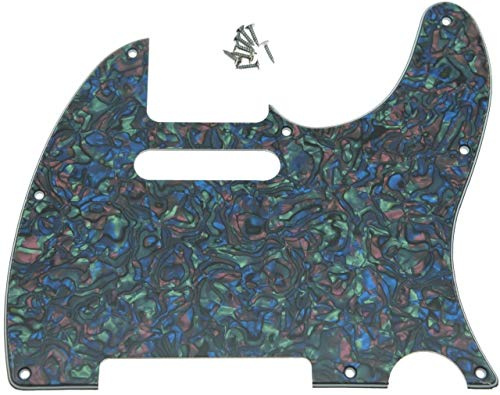 Kaish 8 fori tele chitarra battipenna Fits usa/messicano Fender Telecaster Abalone Pearl