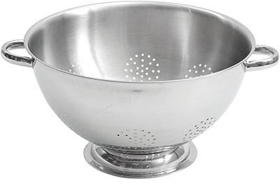Vegeteseiher - Scolapiatti con manico in acciaio INOX, Ø 375 – 175 x 185 mm