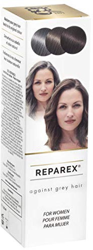 REPAREX Contro i Capelli Grigi per Donne - Radici Grigie Naturali e Trattamento dei Capelli - Meglio di Shampoo o Tinture per Capelli - Non più Colorazione dei Capelli Bianchi - 125ml