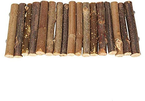 Zerodis Hamster Bridge, Holzleiter Hamster Chew Bridge Spielzeug Reptilien Versteck Haus Zaun Kletterbrücke für Reptilien Eidechse Schildkröte Igel Kleintier Kauspielzeug(S.)