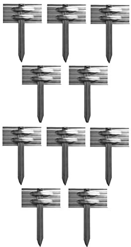Green-Split Ensemble de 10 Bordures de Jardin en Aluminium Ultra Solide 14cm x 2m - Longueur Totale de 10m | Bordure Jardin Métal pour Une Délimitation Parfaite du Jardin