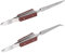 Cross Lock Soldering Tweezers, 2 Pcs Cross Lock Tweezer Fixed Tweezers for Crafting, Soldering Tweezers Jewelry Soldering Pointed Straight Curved Tip DIY Craft Tool