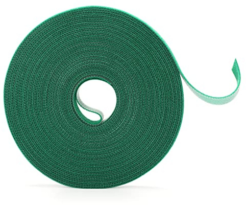 KINGLAKE 30m Pflanze Klett, 12mm Pflanzenband klettband, Pflanzenbinder mit klettverschluss für Garten, Baum und Grün