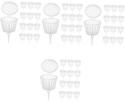 BESPORTBLE Juego De 4 Vasos Fertilizantes Para Bonsái De Acero Inoxidable Para El Hogar Y El Jardín 30 Unidades X 4