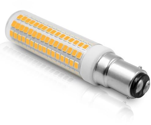 B15d LED Warmweiß Ersetzt für Osram Halolux Ceram 100W 230V Hell Leuchtmittel Maiskolben Birnen B15 Glühbirne Stehlampe Deckenlampe, Doppelkontak SBC 100-265V, 1 Stück