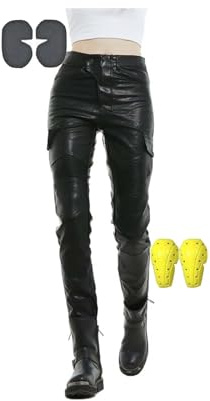 Pantalones De Moto para Mujer Pantalones De Moto De Cuero Regalos De Ciclismo para Hombres/Mujeres. Resistente Al Desgaste, Resistente Al Viento, Transpirable, Resistente Al Desgarro.(Size:X-Large)