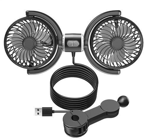 Fan de siège d'auto, ventilateurs de siège d'auto USB pour le siège arrière