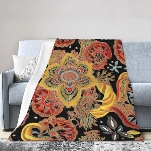 KPXXAQT Coperta in flanella africana con stampa patchwork per tutte le stagioni, coperta per letto e campeggio
