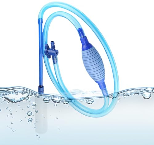 Kiesreiniger für Aquarium – Filterpumpe für Aquarium – Wasserwechselpumpe für Fischbecken – für Teich, Garten, Haus, Hinterhof, Salzwasser und Süßwasser