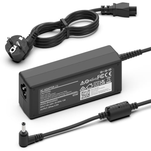 Hafiuege 65W Portátil Cargador Compatible con Lenovo IdeaPad | Slim 3 5 7 13i 5i 1i IdeaPad 3 5 1 330 330S 320 320S 310 100 V14 V15 V17 g4 g3 s340 s130 s145 Yoga 530 520 710 Adaptador