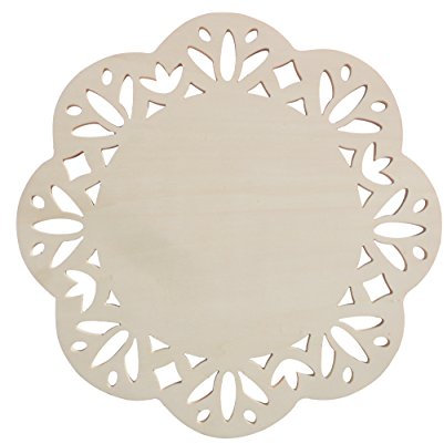 colorcoop sottopiatto Fiore in Legno Intagliato (5 Pezzi)