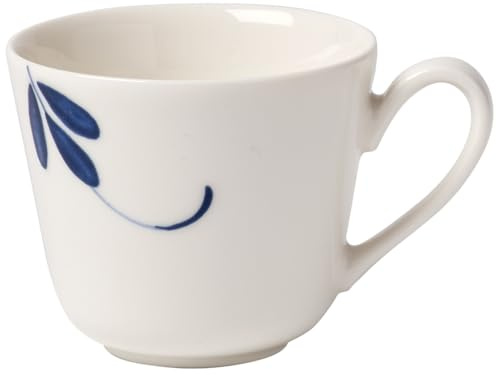 Villeroy & Boch Vieux Luxembourg Brindille Mocha/Espresso Cup – Quality Premium Harness in Blue, 100 ml, Porcelain, White, 8 x 8 x 6 cm