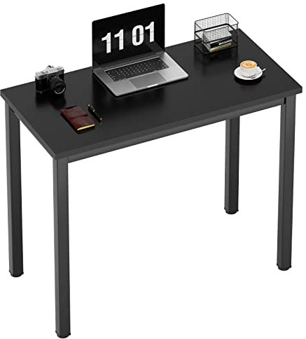 Need Computertisch Kleiner Schreibtisch 80x40 cm PC Tisch Bürotisch Arbeitstisch Esstisch für Home Office, Schwarz