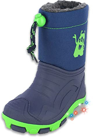 Beck Jungen Blinking Ghost Regenstiefel, Dunkelblau, 26/27 EU