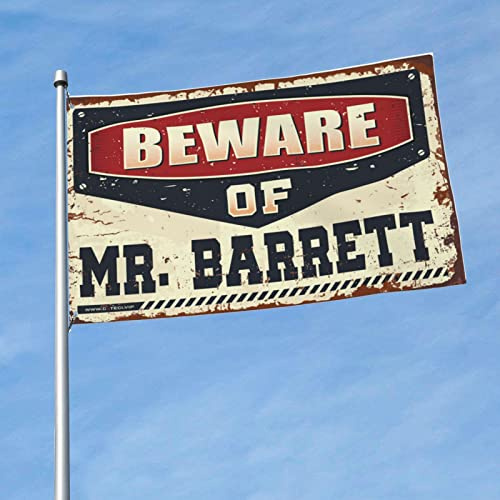 Men Cave Decor Beware of Mr. Barrett Flag Windsocks Outdoor Home Decor for Men ( Size : 152X244CM )