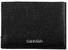 Calvin Klein Geldbörse aus Leder mit Münzfach, Schwarz
