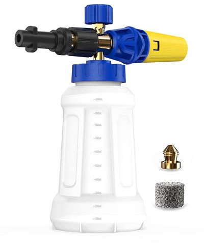 OHAYORI Snow Foam Lance for Karcher K2 K3 K4 K5 K6 K7 Pressure Washer, Replacement Cannon Upgraded Connect & Power Thick Soap Dispensal Adjustable Spray Nozzle, High Car Wash Gun