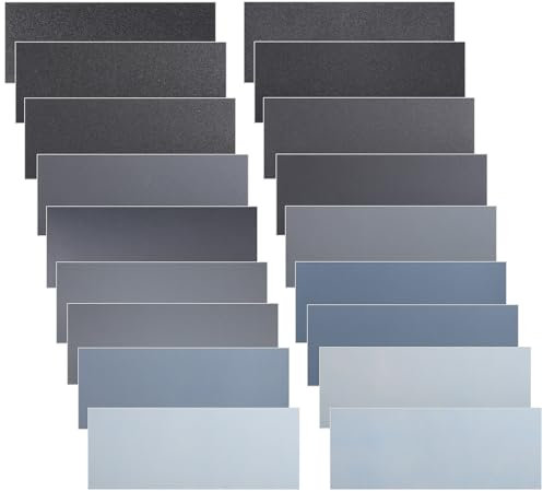 54 Stück Schleifpapier Set, Schmirgelpapier Körnung von 80 bis 10000 Trocken Nass Sandpapier Wasserschleifpapier zum Polieren Schleifen für Holz Metall Glas Auto