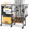 Bikoney Rutenhalter Angelrutenhalter für 12 Angel Rutenständer Angelzubehör Angelrute Angelrute Tackle Cart für Garage Hauseingang Ecke Geschenkideen für Männer Dad