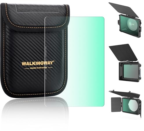 Walking Way 4x5.65 Square Filter for Matte Box Black Diffusion 1/4 Cinematic Effect Filter for Video/Vlog/Portrait Photography 28 Multi-Layer Coatings