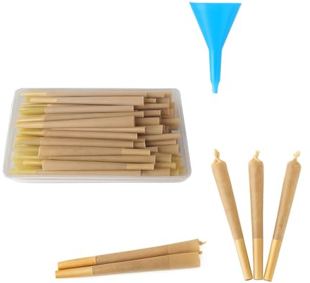 IKOPFLN Premium Cones 30 Stück | 109mm King Size Hülsen | Konisch Gedreht | Aus Holzfasermaterial | Vorgerollte Kegeltüten | Fertig zum Befüllen