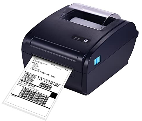 BT Thermal -Etikett -Drucker -Desktop -Versandpaketpaket -Label -Drucker Kompatibel mit UPS für Kleine Unternehmensbelege (USB und BT verbinden EU)