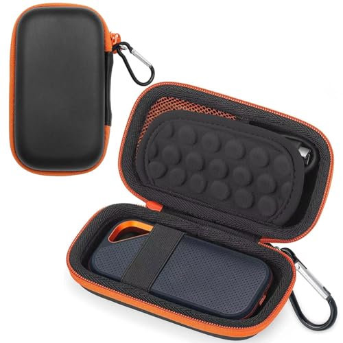 Custodia per SanDisk, SanDisk Extreme Pro/Extreme Portable External – Custodia rigida da viaggio per unità esterne (Black)
