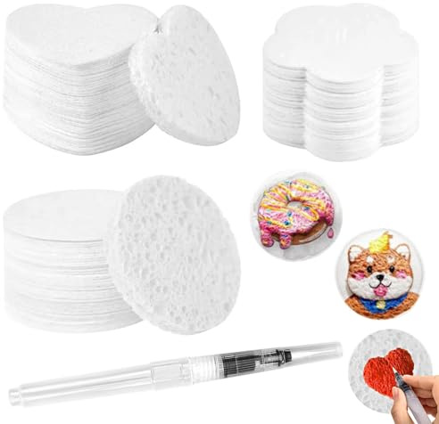 16Pcs Magic Foam Texture Paper, DIY 3D Foam Texture Painting Paper, Creative Art Sponges Watercolor Painting for School Projects and Home Crafts