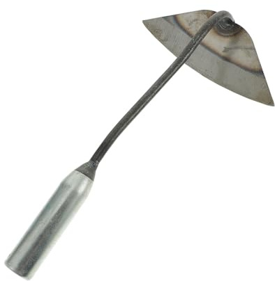 Homoyoyo Houe Portative de Jardin en Fer Poignée Antidérapante pour Désherbage Manuel, Ameublissement du Sol et Plantation, Outil Léger et Pratique pour Jardinage Extérieur et Potager