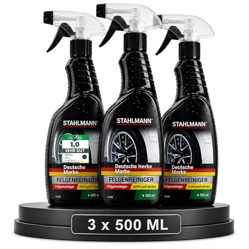 STAHLMANN® Felgenreiniger [3 x 500 ml] Alufelgen gegen Bremsstaub Set