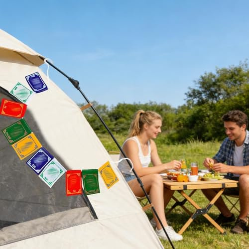 Bönflaggor Utomhus Traditionella 5-elementfärger flaggor