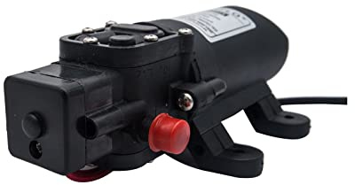 Riloer 12V 4L/M Water Pump, Universal Water Pump with Pressure Automatic Switch, for Garden Sprinklers Shower Water Taps in Boat Caravan Motorhome