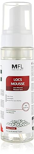 MFL MADE FOR LOCS Crazy Styling Linen Mousse | No Storage Without White Bows - Non-Sticky | 7 Oz B0C2Tkpnnj
