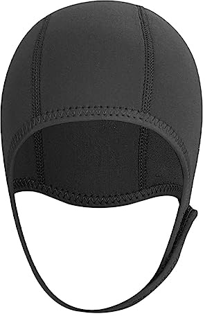 PW TOOLS baño Mujer - Gorro natación térmico Neopreno 2,5 mm | Gorro natación con Cubierta térmica para la Cabeza con Correa autoadhesiva, Gorro Ajustable para Nadar para Hombres
