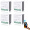 Lot de 4 Modules D'interrupteur Intelligents 1 Voies, Mini Interrupteur Wi-Fi DIY, Mini Module Relais DIY, Compatible avec l'application Tuya, Alexa et Google Home, Conducteur Neutre Nécessaire