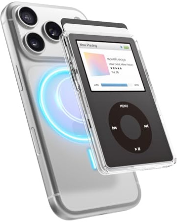 elago Porte Cartes Magnétique Transparente Compatible avec MagSafe