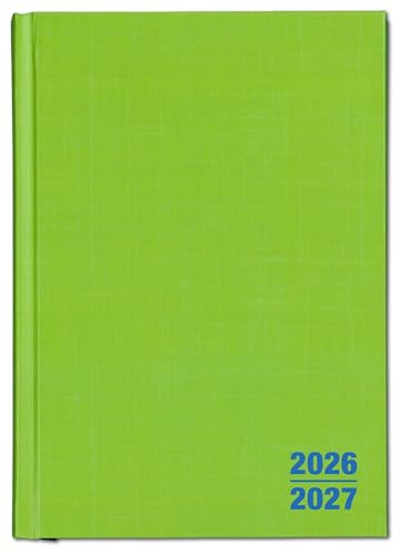 F&L Lehrerkalender Planer HC, Wochentage horizontal, Ausgabe 2026/2027, DIN A5, grün