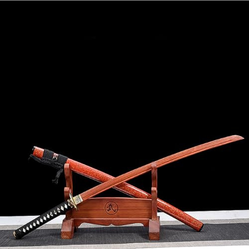Katana svärd, handgjort samurajsvärd i trä, 103 cm bokken för visning, cosplay-samling och Kendo-träning
