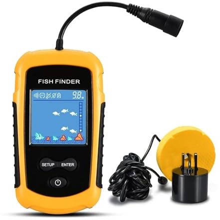 NGTFDCP Underwater Fishing Camera, Portable Sonar Depth Sounder With Color LCD Screen, 100 M Range, Fish Finder for Boat Kayak