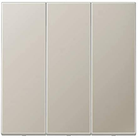 Jung - Tecla triple para interruptor pulsador triple acero