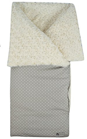 Vinter vadderad Lullaby vagga sovväska. Avtagbar vaddering. Flera modeller och färger tillgängliga Normandie Polka Dots Grey