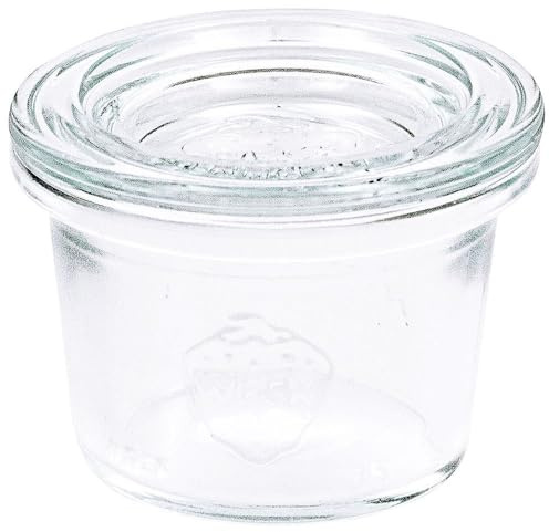 Contacto Original Gläser 24er Set Einmachgläser 35 ml Ø4 x 3,5 cm, Einkochgläser mit Glasdeckel - ideal zum Einwecken, Aufbewahren & Dekorieren