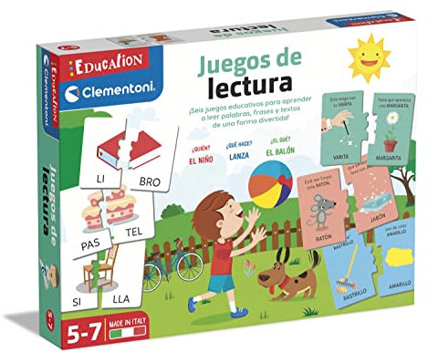 Clementoni - Reading Games - Educational Game Learn to Read from 5 Years Old Toy in Spanish (55310)