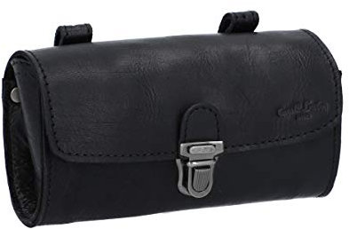Gusti Satteltasche Leder – Wolfgang L. – Kleine Fahrradtasche Leder für Sattel, Lenker oder Gepäckträger – Praktische Retro Fahrradtasche