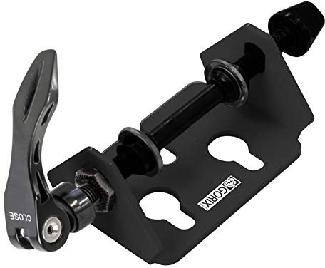 GORIX Bike Fork Mount Rack Display Stand Car Carrier Storage Truck Road Mountain Bicycle (SJ-8016) (Matt Black)