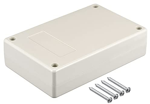 sourcing map 2 Stück Wasserdichte Anschlussdose 125x80x32mm ABS für Elektroprojekte Grau