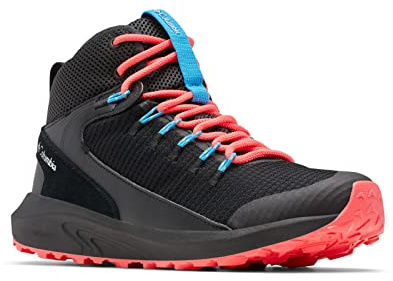 Columbia Trailstorm Mid Waterproof wasserdichte Trekking Und Wanderstiefel für Damen, Schwarz (Black x White), 38 EU
